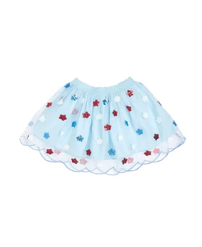 Sweet Wink Girls' Usa Sequin Stars Tutu - Baby, Little Kid, Big Kid In Blue