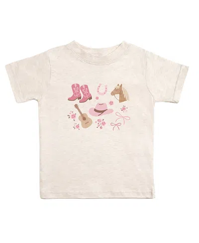 Sweet Wink Girls' Western Girlie Short Sleeve T-shirt - Big Kid In Pink