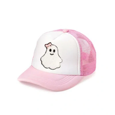 Sweet Wink Babies'  Girly Ghost Patch Halloween Trucker Hat In Multi