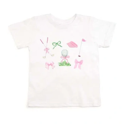 Sweet Wink Kids'  Golf Icon Short Sleeve T-shirt In White