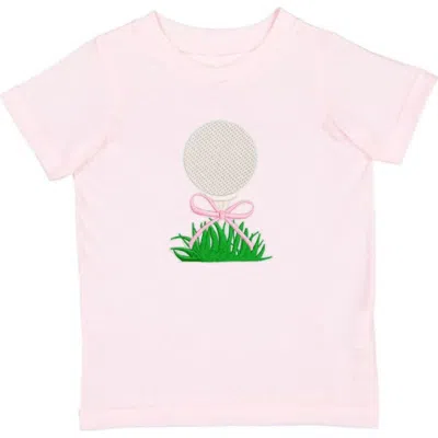 Sweet Wink Kids'  Golf Tee Bow Patch Short Sleeve T-shirt In Pink