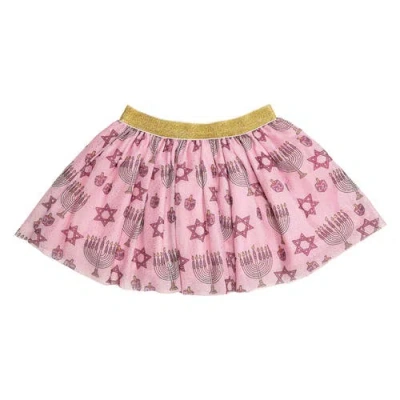 Sweet Wink Girls' Hanukkah Blush Pink Tutu - Little Kid, Big Kid