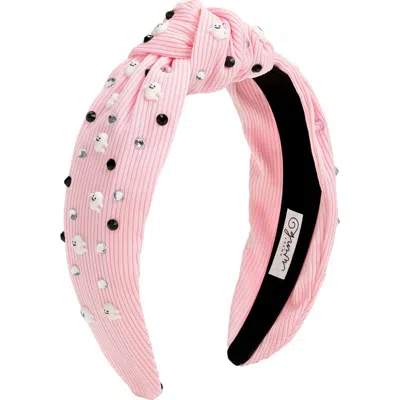 Sweet Wink Headband In Pink