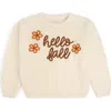 Sweet Wink Hello Fall Knit Sweater In Neutral