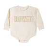 Sweet Wink Howdy Patch Long Sleeve Romper In Neutral