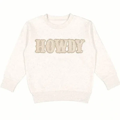 Sweet Wink Kids'  Howdy Patch Sweatshirt In Neutral