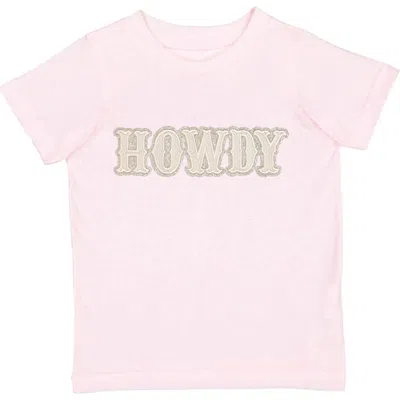 Sweet Wink Babies'  Howdy Patch Western Short Sleeve T-shirt In Pink