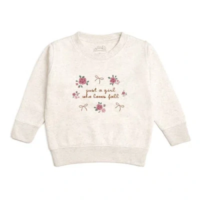 Sweet Wink Babies'  Just A Fall Girl Sweatshirt In Neutral
