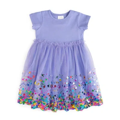 SWEET WINK SWEET WINK LAVENDER CONFETTI SHORT SLEEVE TUTU DRESS