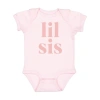 Sweet Wink Lil Sis Short Sleeve Bodysuit In Ballet Pink