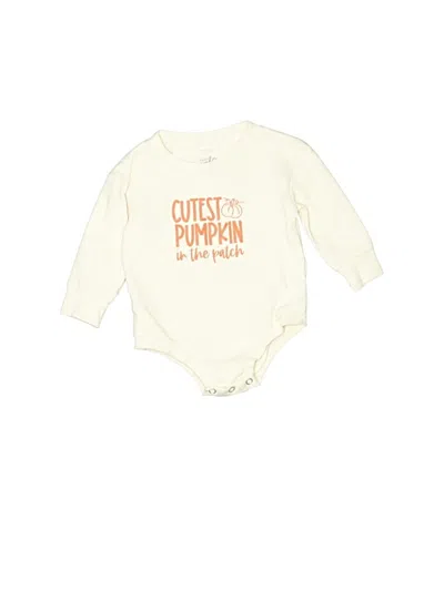 Pre-owned Sweet Wink Babies' Long Sleeve Onesie In White