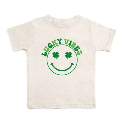Sweet Wink Kids'  Lucky Vibes St. Patrick's Day Short Sleeve T-shirt In Gray