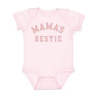 Sweet Wink Babies'  Mama's Bestie Short Sleeve Bodysuit In Pink
