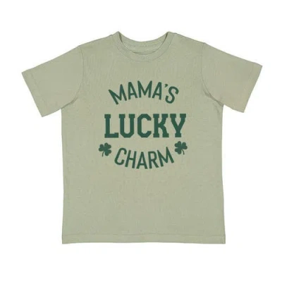 Sweet Wink Kids'  Mama's Lucky Charm St. Patrick's Day Short Sleeve T-shirt In Green