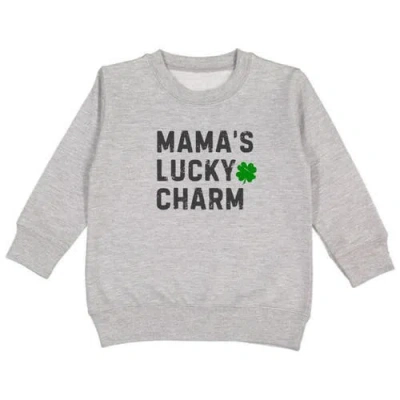Sweet Wink Boys' Mama's Lucky Charm St. Patrick's Day Sweatshirt - Little Kid, Big Kid In Grey