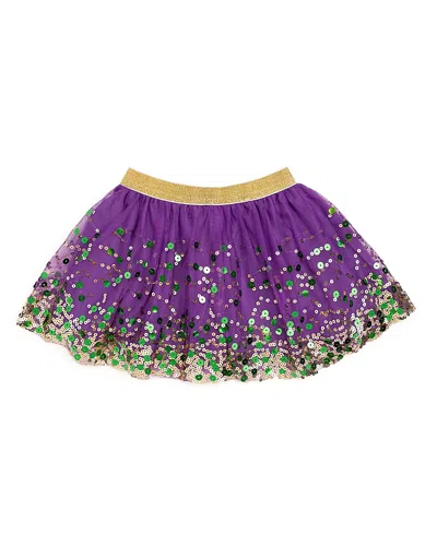 Sweet Wink Mardi Gras Confetti Tutu - Baby In Purple