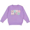Sweet Wink Mermaid Patch Sweatshirt In Lavender