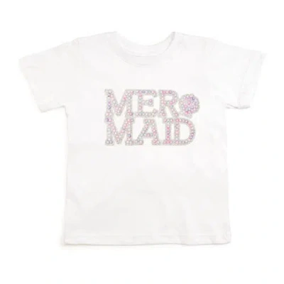 Sweet Wink Kids'  Mermaid Pearl Patch Short Sleeve T-shirt In Neutral