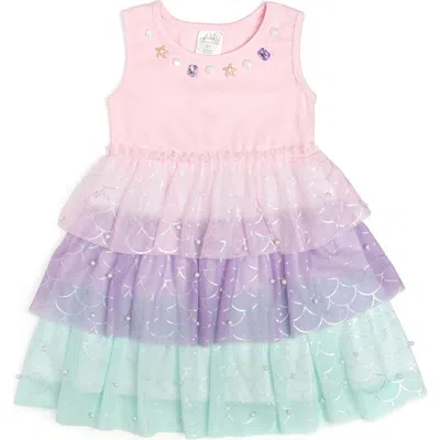 Sweet Wink Kids'  Mermaid Pearl Tank Tutu Dress In Animal Print