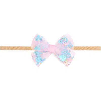 Sweet Wink Mermaid Sequin Bow Baby Headband In Multi