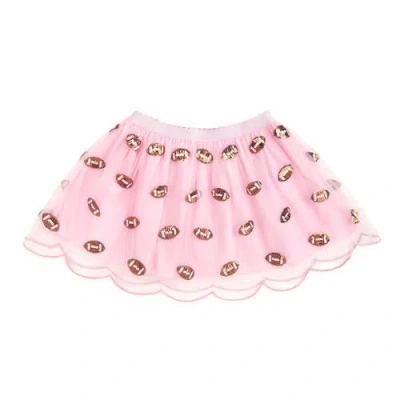 Sweet Wink Babies'  Mini Sequin Footballs Tutu Skirt In Animal Print