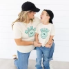 Sweet Wink Mini Smiley Checker Short Sleeve T-shirt In Natural