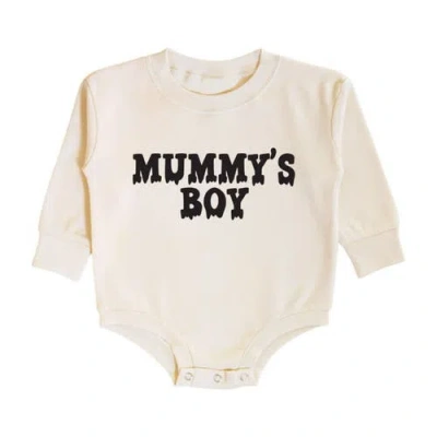 Sweet Wink Babies'  Mummy's Boy Halloween Long Sleeve Romper In Neutral