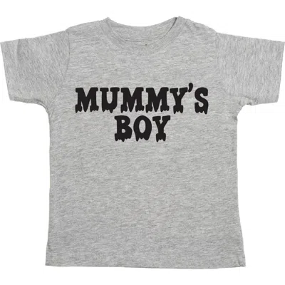 Sweet Wink Kids'  Mummy's Boy Halloween Short Sleeve T-shirt In Gray