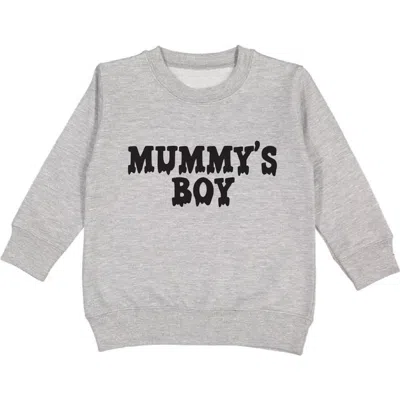 Sweet Wink Babies'  Mummy's Boy Halloween Sweatshirt In Gray