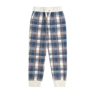 Sweet Wink Kids'  Navy Plaid Jogger In Blue