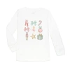 Sweet Wink Nutcracker Cutie Christmas Long Sleeve Shirt In White