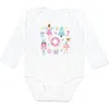 Sweet Wink Nutcracker Doodle Christmas Long Sleeve Bodysuit In White