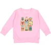 Sweet Wink Girls' Nutcracker Patch Christmas Sweatshirt - Little Kid, Big Kid In Pink