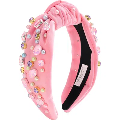 Sweet Wink Babies'  Pastel Gemstone Headband In Pink