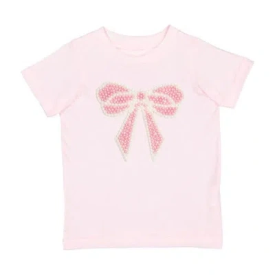 Sweet Wink Kids'  Pearl Bow Patch Short Sleeve T-shirt In Pink