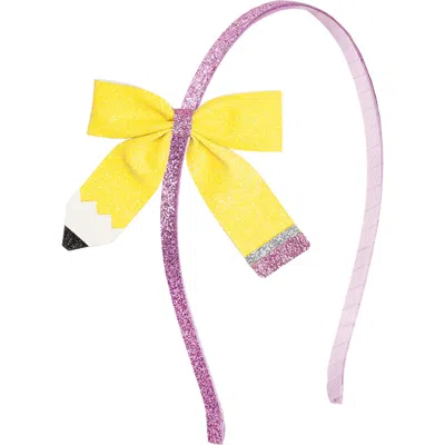 Sweet Wink Babies'  Pencil Bow Headband In Multi