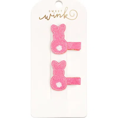 Sweet Wink Babies'  Pink Peeps Easter Clip Set