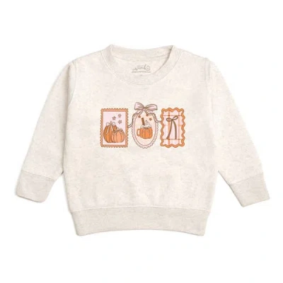 Sweet Wink Babies'  Pumpkin Cameo Sweatshirt In Neutral
