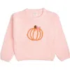 Sweet Wink Pumpkin Knit Sweater In Pink
