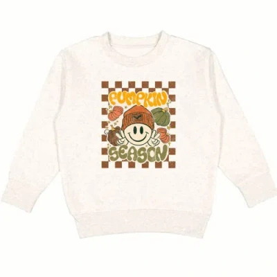 Sweet Wink Babies'  Pumpkin Season Sweatshirt In White