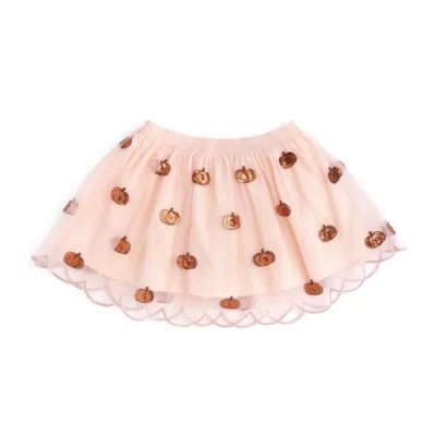 Sweet Wink Babies'  Pumpkin Sequin Scallop Tutu Skirt In Multi