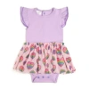 Sweet Wink Rainbow Heart Short Sleeve Tutu Bodysuit In Multicolor