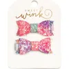 Sweet Wink Rainbow Ombre Bow Clip Set