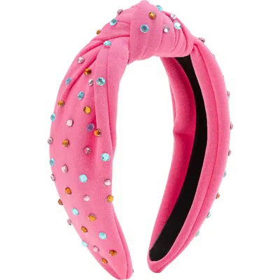 Sweet Wink Babies'  Raspberry Rhinestone Headband In Pink