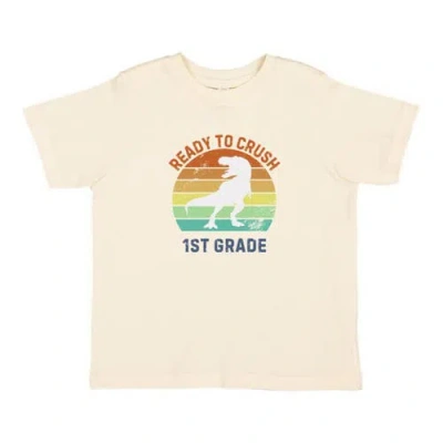 Sweet Wink Kids'  Ready To Crush First Grade Short Sleeve T-shirt In Neutral