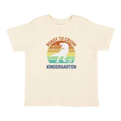 Sweet Wink Kids'  Ready To Crush Kindergarten Short Sleeve T-shirt In Neutral