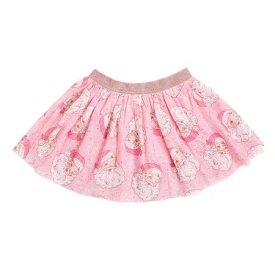 Sweet Wink Babies'  Retro Santa Christmas Tutu In Pink