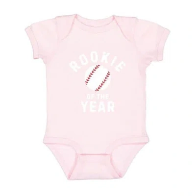 Sweet Wink Babies'  Rookie Of The Year Short Sleeve Bodysuit In Pink