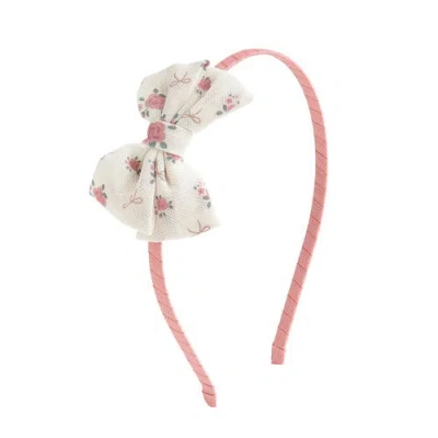 Sweet Wink Babies'  Rose Tulle Bow Headband In Pink