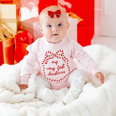 Sweet Wink Ruby Sparkle Bow Baby Headband In Red